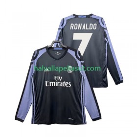 Jalkapallo Pelipaidat/Peliasut Real Madrid Cristiano Ronaldo 7 2016 2017 Retro Kolmaspaita Pitkähihainen